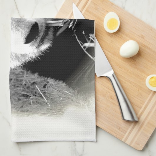 Panda Eyes Theedoek (Quarter Fold)