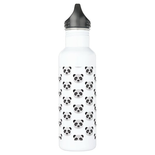 Panda Face Black and White Beer Stainless Steel Wa Waterfles (Links)