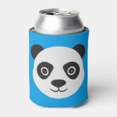 Panda Face Black en White Beer Blikjeskoeler (Blikje Voorkant)