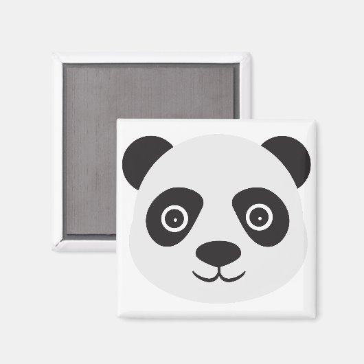 Panda Face Black en White Beer Magneet (Voorkant / Achterkant)