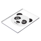 Panda Face Black en White Beer Notitieboek (Linkerzijde)