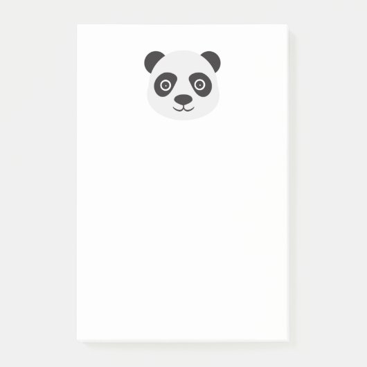 Panda Face Black en White Beer Post-it® Notes (Voorkant)