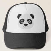 Panda Face Black en White Beer Trucker Pet (Voorkant)