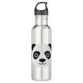 Panda Face Black en White Beer Waterfles (Voorkant)