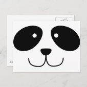 Panda Face Briefkaart (Voorkant / Achterkant)