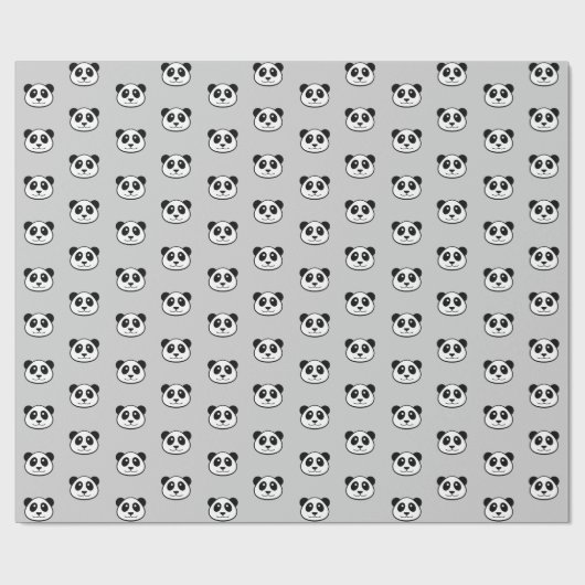 Panda Face Cadeaupapier (Vlak)