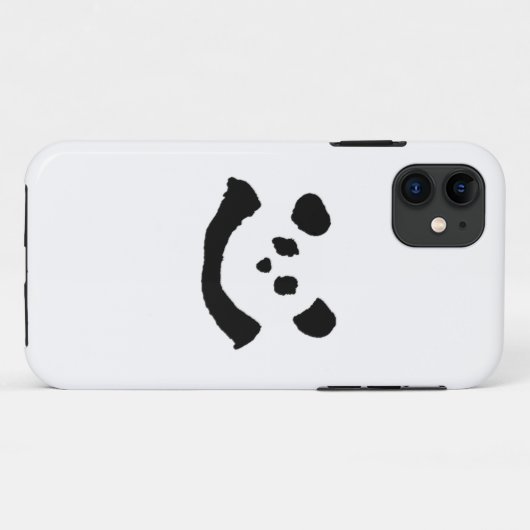 Panda Face Case-Mate iPhone Case (Achterkant (horizontaal))