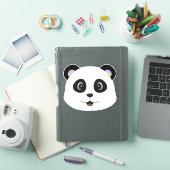 Panda Face Custom-Cut Vinyl Sticker (iPad Cover)