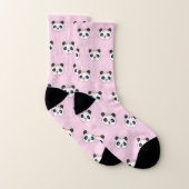 Panda Face Cute Pink Pattern Sokken (Paar)