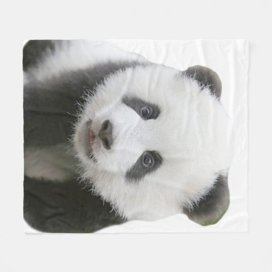 Panda Face Fleece Deken (Voorkant (Horizontaal))