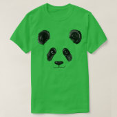 Panda Face Funny Pandas Beer Hoofd van Halloween C T-shirt (Design voorkant)