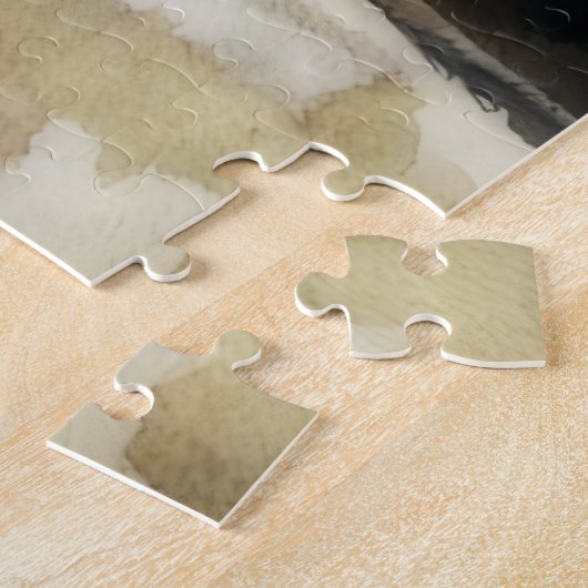 Panda Face Koe Art Boerderij Style Fun Puzzel Legpuzzel (Zijkant)