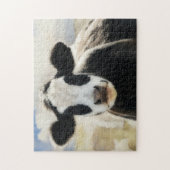 Panda Face Koe Art Boerderij Style Fun Puzzel Legpuzzel (Verticaal)