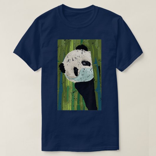 Panda face mask shirt Funny Quarantine Gift Retro (Design voorkant)