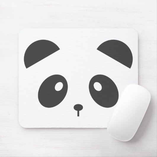 Panda Face Mouse Mat Muismat (Met muis)