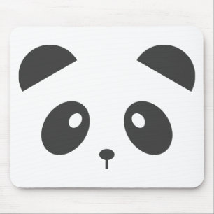 Panda Face Mouse Mat Muismat