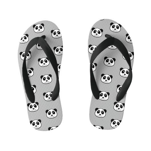 Panda Face Pattern Kinder Teenslippers (Voetbed)