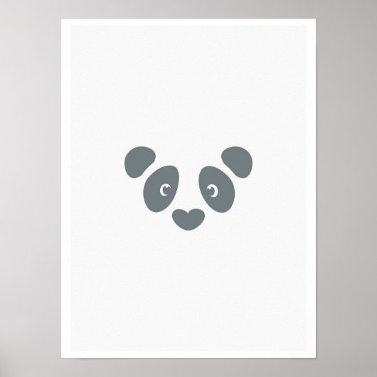 Panda Face Poster (Voorkant)