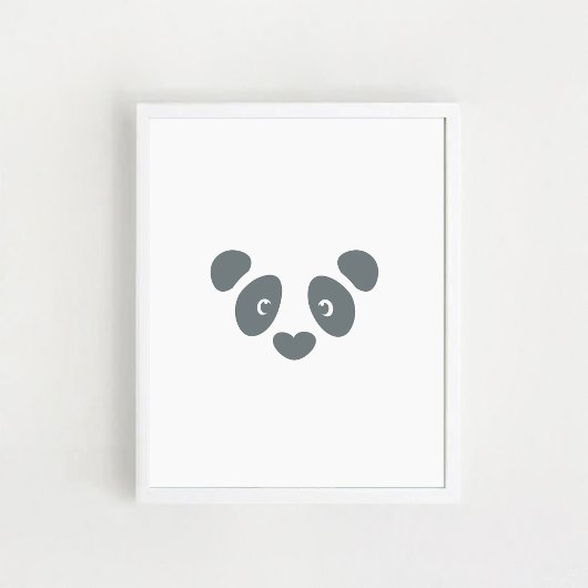 Panda Face Poster