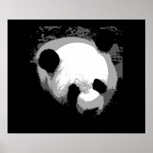 Panda Face Poster Print - Panda Posters (Voorkant)