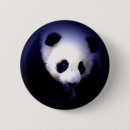 Panda Face Ronde Button 5,7 Cm (Voorkant)