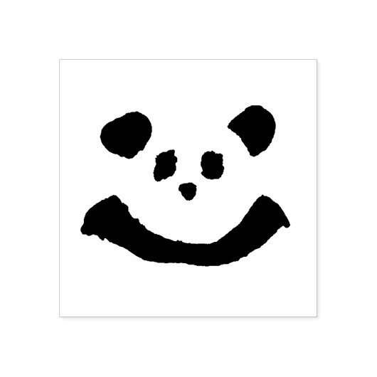 Panda Face Rubberstempel (Afrduk)