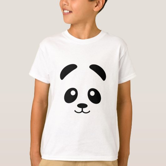 Panda face T-shirt | Cute panda beer face T-shirt (Voorkant)