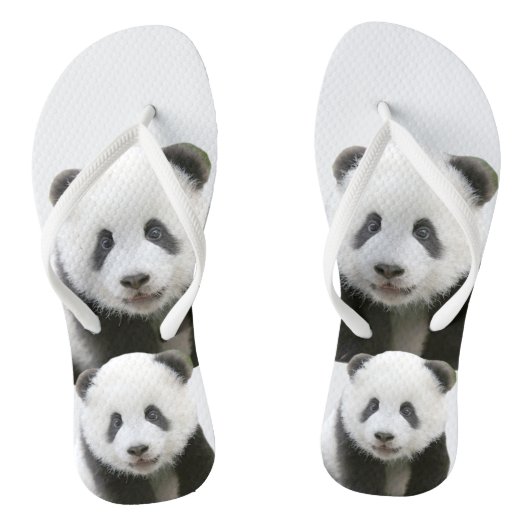 Panda Face Teenslippers (Voetbed)