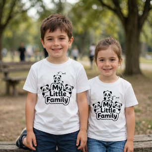 Panda Familie 2 Ouders 2 Kinderen - Mijn Kleine Fa T-shirt