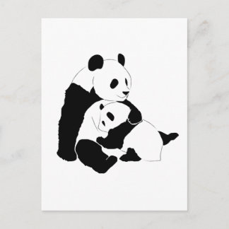 Panda Family Briefkaart