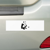 Panda Family Bumpersticker (Op auto)
