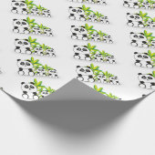 Panda Family Cadeaupapier (Hoek)