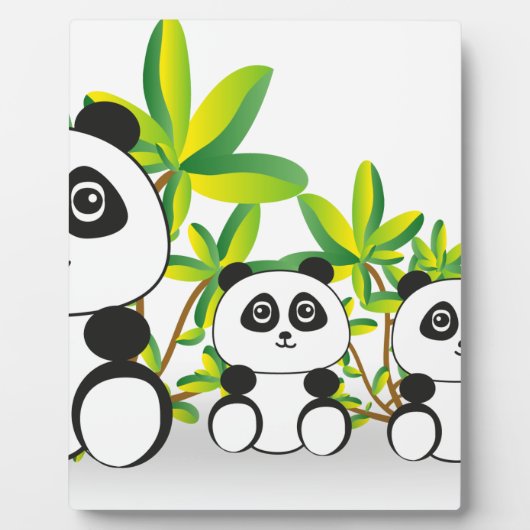 Panda Family Fotoplaat (Voorkant)