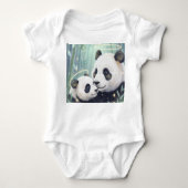 Panda Family Jersey Romper (Voorkant)