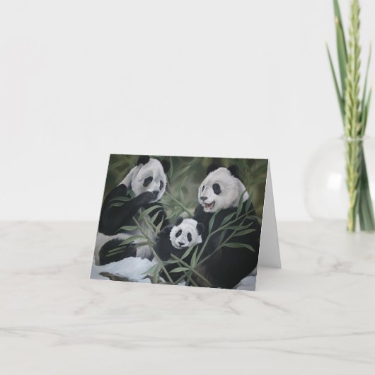 Panda Family Kaart (Voorkant)