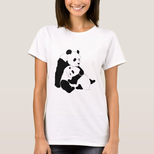 Panda Family T-shirt (Voorkant)