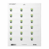 Panda Family Tree Etiket (Full Sheet)