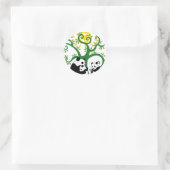 Panda Family Tree Ronde Sticker (Tas)