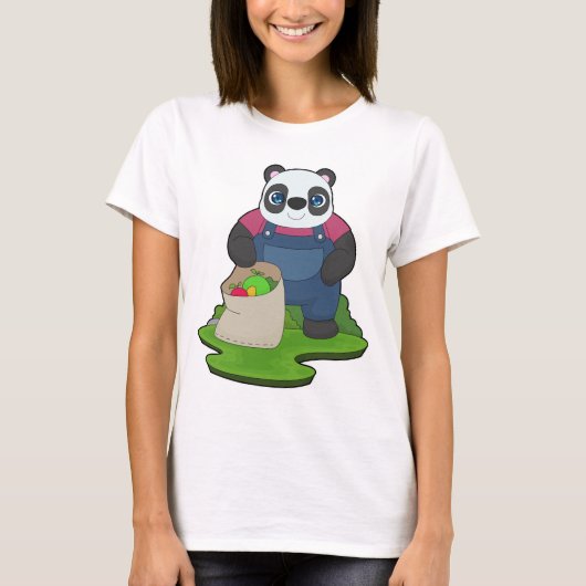 Panda Farmer Fruit Farm T-shirt (Voorkant)