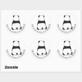 Panda Feest Dank Je Sticker (Vel)