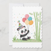 Panda Feesttijd Kaart (Achterkant)