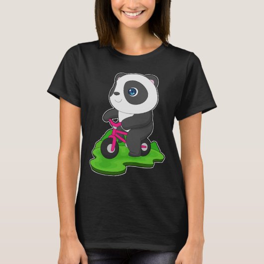 Panda Fiets T-shirt (Voorkant)