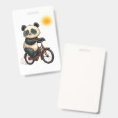 Panda fietsen badge (Voor- en achterkant)