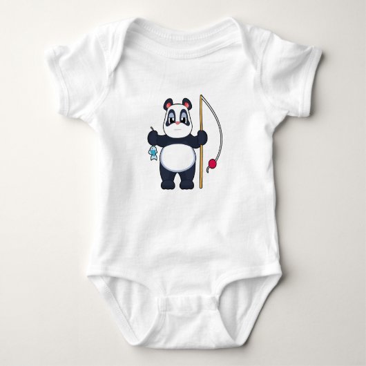 Panda Fisher Fish Vist Romper (Voorkant)