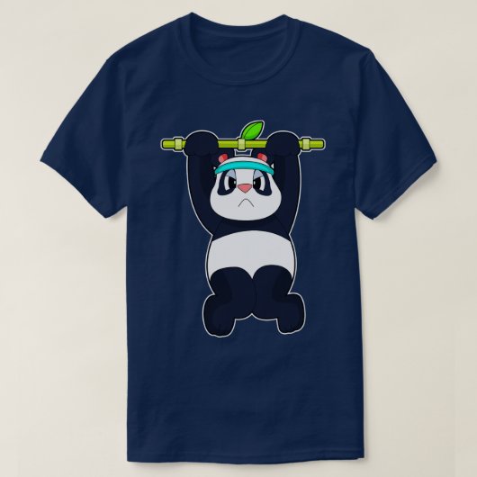 Panda Fitness Pullups T-shirt (Design voorkant)
