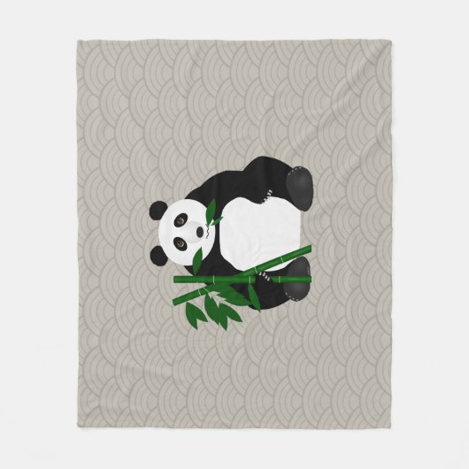 Panda Fleece Blanket Deken (Voorkant)