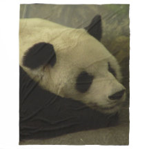 Panda fleece deken