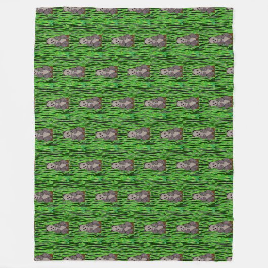 Panda - fleece deken (Voorkant)