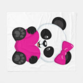 Panda Fleece Deken (Voorkant (Horizontaal))