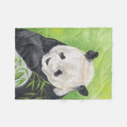 Panda fleece deken (Voorkant (Horizontaal))